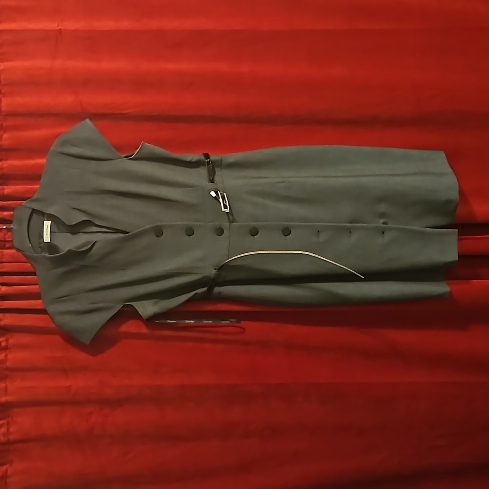 Calvin Klein Belted button down dress